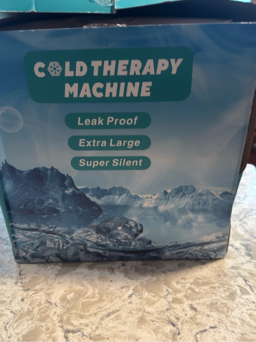 Cold Therapy Machine - Blue Graphic Box